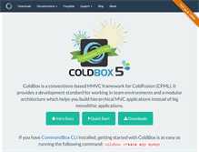 Tablet Screenshot of coldbox.org